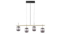 Lampe à LED suspendue Moderne en bronze noir 24W...