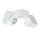 Plafonnier Quader Design Blanc Métal 2x GU10