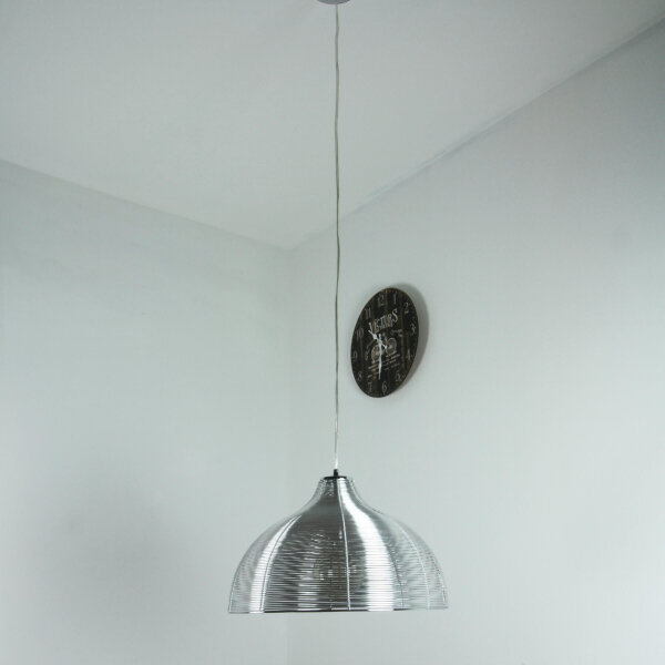 Lampe à suspendre réglable en hauteur Moderne en argent