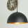Loft lampe suspendue noir/or