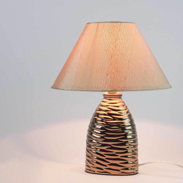 Elégante lampe de table Brella en marron