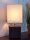 Lampe de chevet blanc marron E27 H:30cm Céramique