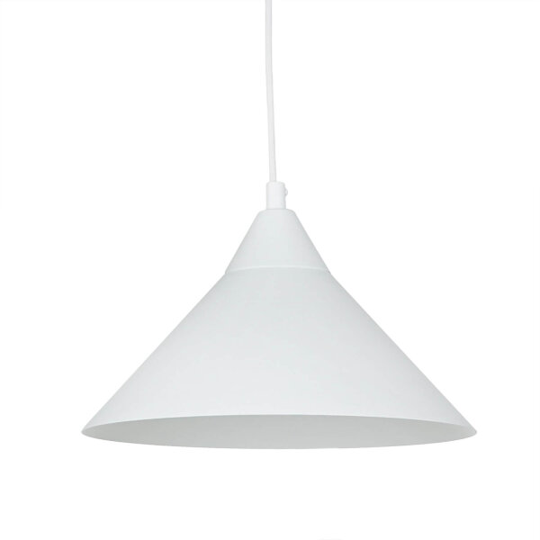 Suspension blanche avec prise de courant FLEXIO