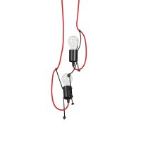 Lampe de chambre denfant Bobby Noir Rouge Aventure