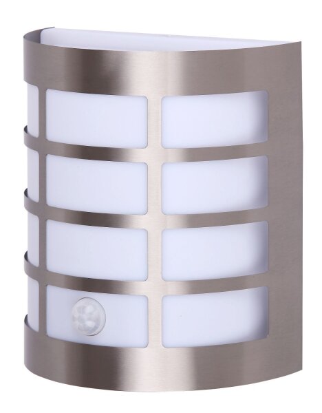 Lampe dextérieur murale avec capteur à faible éblouissement IP44 en chrome