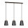Métal Lampe à suspendre Noir Métal Bois Table à manger