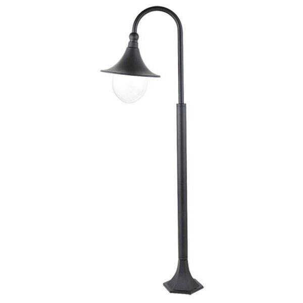 Lampe dallée classique jardin IP44 noir