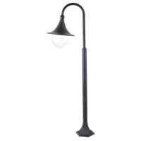 Lampe dallée classique jardin IP44 noir