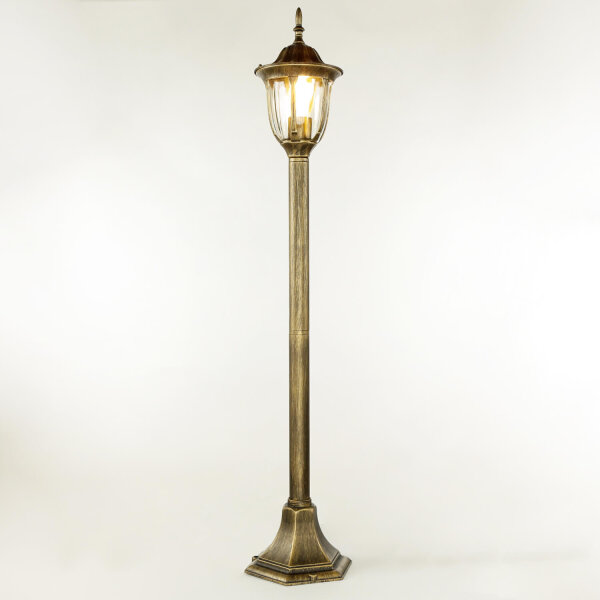 Or Ancienne lampe dallée MILANO 1m de haut rustique
