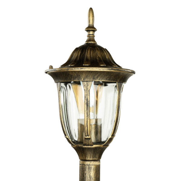 Or Ancienne lampe dallée MILANO 1m de haut rustique