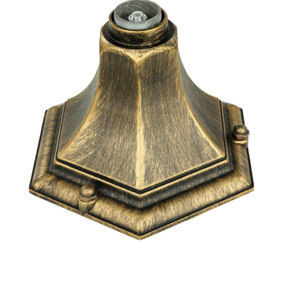 Or Ancienne lampe dallée MILANO 1m de haut rustique