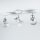 Projecteur rétro orientable blanc 3-flmg E14 GINA