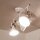 Projecteur rétro orientable blanc 3-flmg E14 GINA