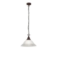 Suspension rustique Country couleur rouille