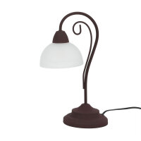 Lampe de table rustique Country couleur rouille
