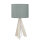 Noble lampe de table en bois Abat-jour en tissu gris 31cm Ø17cm