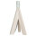 Noble lampe de table en bois Abat-jour en tissu gris 31cm Ø17cm