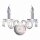Applique murale HALE en chrome 2flmg