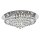 Lampe de plafond en cristal classique en chrome