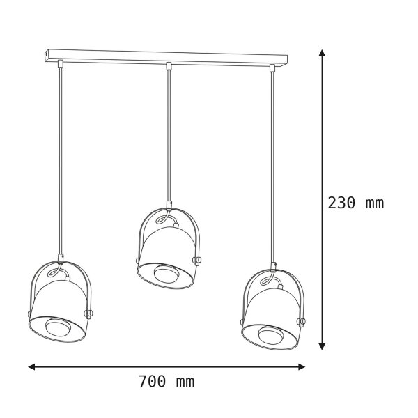 Lampe à suspendre blanche abat-jour réglable table à manger