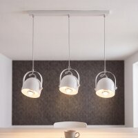 Lampe à suspendre blanche abat-jour...