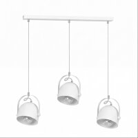 Lampe à suspendre blanche abat-jour...