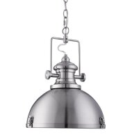 Lampe à suspendre design industriel en argent...