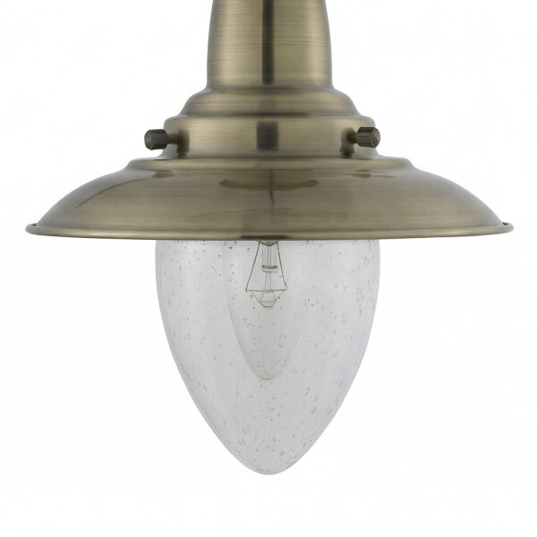 Suspension industrielle E27 couleur bronze