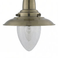Suspension industrielle E27 couleur bronze