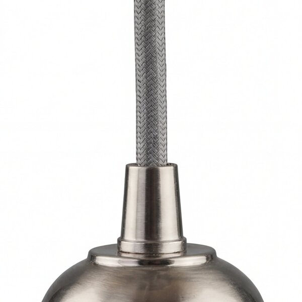 Lampe suspendue aspect argenté