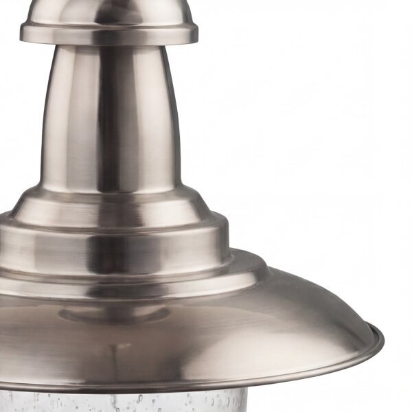 Lampe suspendue aspect argenté