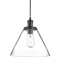Lampe à suspendre vintage noire