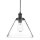 Lampe &agrave; suspendre vintage noire