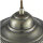 Suspension allongée rustique E27 avec abat-jour en verre Bronze