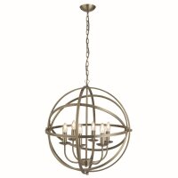 Lampe &agrave; suspendre en bronze 6-flmg