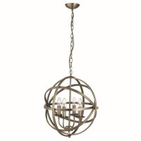 Lampe &agrave; suspendre en bronze 4-flmg
