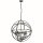 Lampe &agrave; suspendre en noir 6-flmg