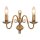 Applique murale 2 flmg. laiton massif/ancien
