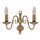 Applique murale 2 flmg. laiton massif/ancien