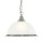 Lampe suspendue avec abat-jour en verre Argent&eacute;