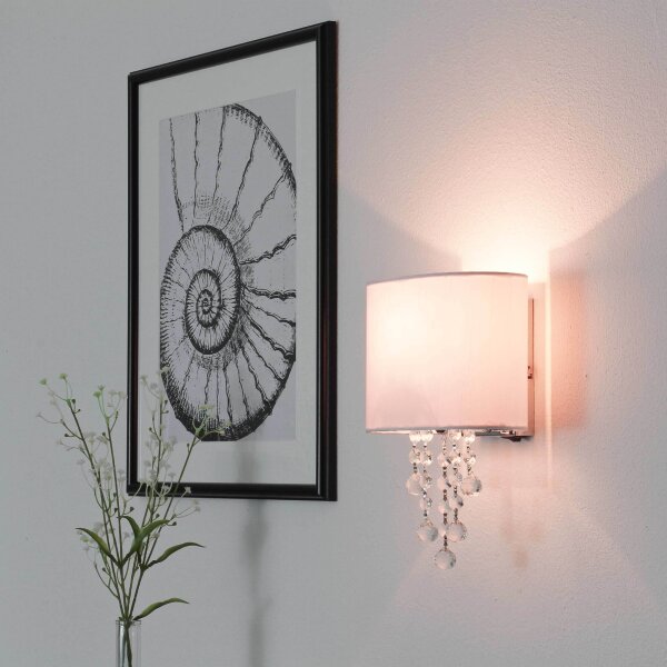 Applique murale art nouveau blanc
