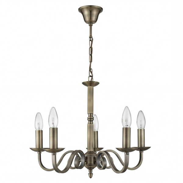 Lampe à suspendre rustique 5-flmg.
