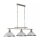 Lampe à suspendre BISTRO en argent 3-flmg.