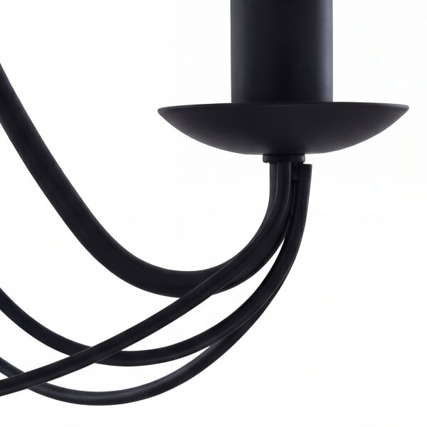 Lustre en noir mat 3-flmg.