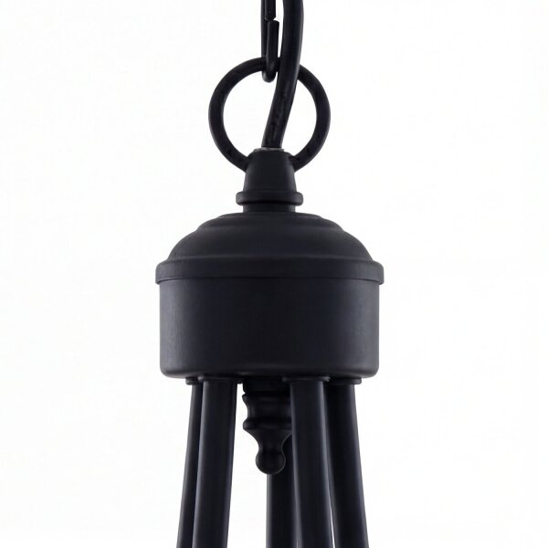 Lustre en noir mat 5-flmg.