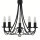 Lustre en noir mat 5-flmg.