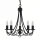 Lustre en noir mat 5-flmg.