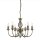 Lustre laiton antique Art Nouveau 6-flmg.