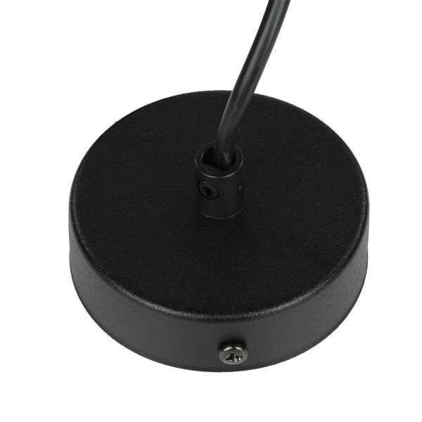 Lampe à suspendre Noir intérieur Blanc Rétro ronde Table à manger