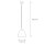 Lampe à suspendre Noir intérieur Blanc Rétro ronde Table à manger